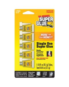 The Original SuperGlue 15175-12 Instant Adhesive Mini Tubes, 5 pk